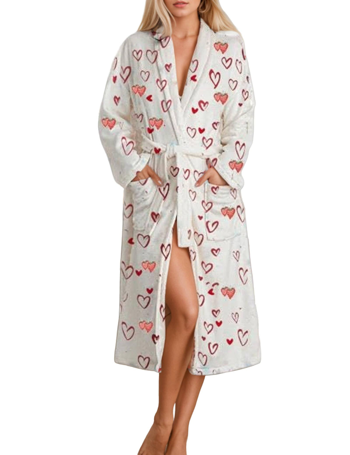 Cute Fruit Robe for Women Soft Lightweight Fall Winter Bathrobe