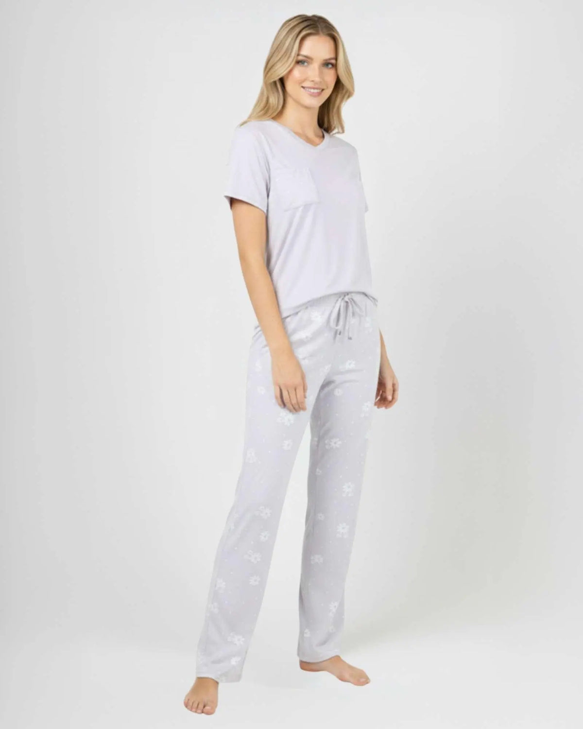 Real Essentials 2 Pack: Women's Comfy Pajama Sets - Short Sleeve Ladies Loungewear Sleepwear PJs (Available In Plus)