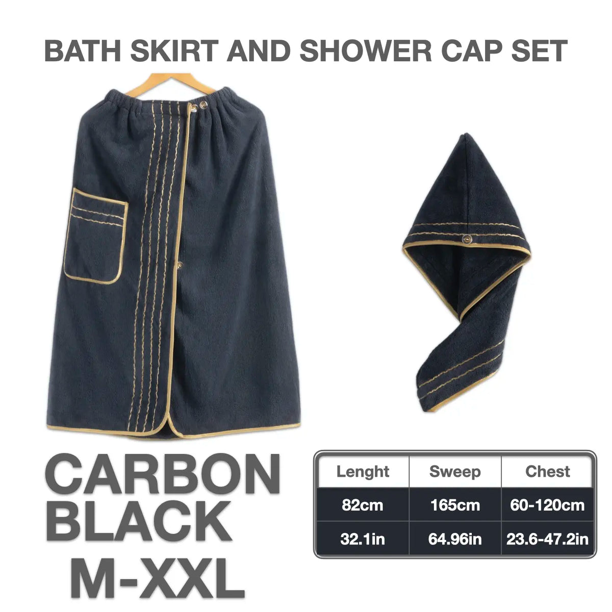 Women's Plus Size Bathrobe Set, Soft Coral Fleece Material, Adjustable Fit M-Xxxxxl, Ideal for Home & Travel Use