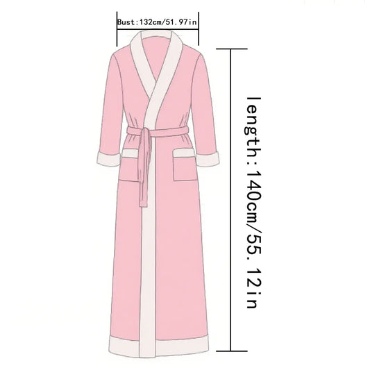 Msrlassn Cozy Soft Bathrobe Flannel Lined Hooded Robe for Women, Thickened Long Sleeve Pyjamas Cute Print Home Loungewear Sleepwear Halloween