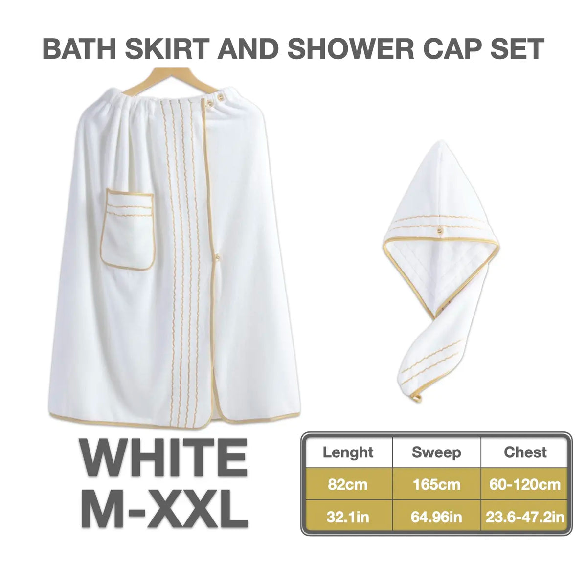 Women's Plus Size Bathrobe Set, Soft Coral Fleece Material, Adjustable Fit M-Xxxxxl, Ideal for Home & Travel Use