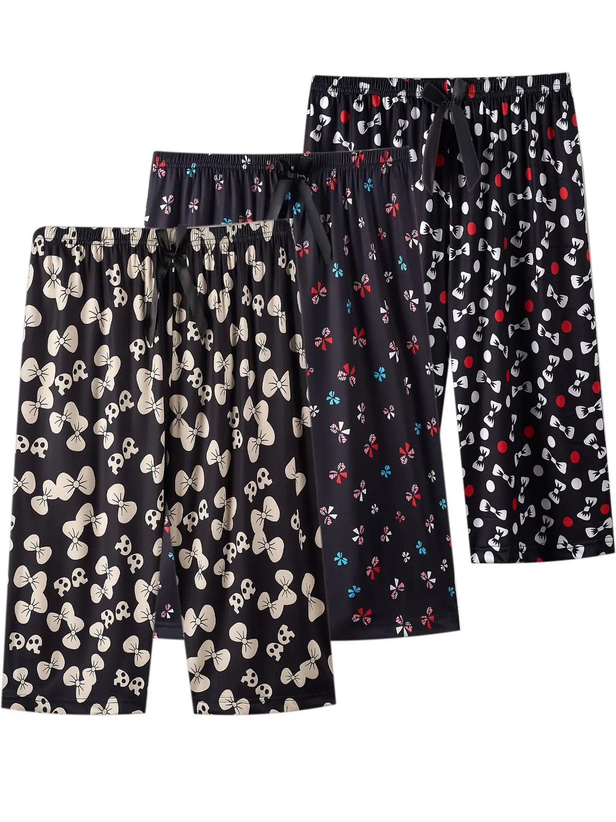 Women's Loose Fit Casual Pants Set, Pajama Set, Butterfly Printed Summer Sleepwear Shorts, All-Over Print Home Wear, Plus Size Boho Style, Loungewear, Homewear, Relaxed Fit Sleepwear, Pajamas Sets, Loose Lounge Clothes