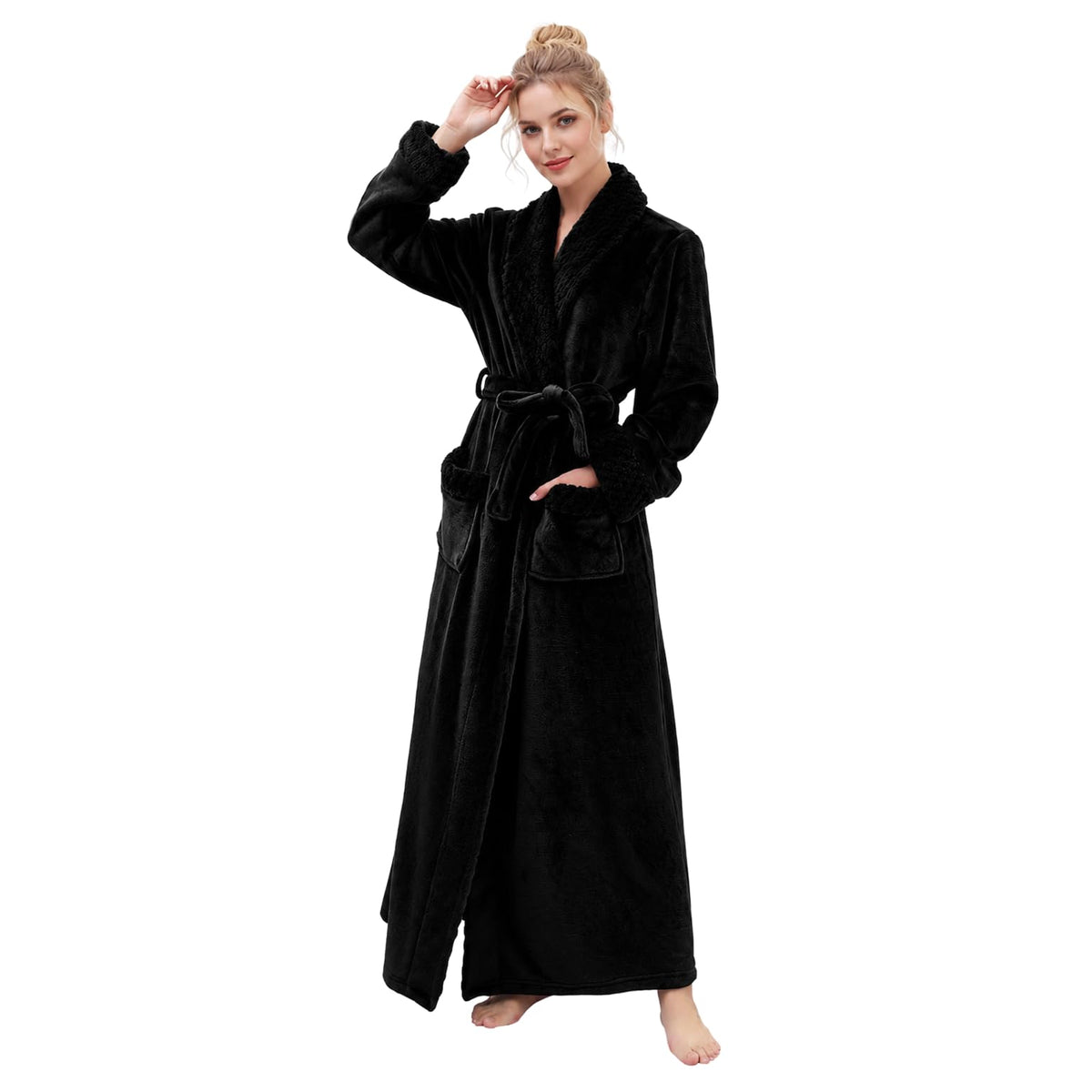Premium Long Robes for Women: Warm Super Plush Soft Fleece Bathrobes
