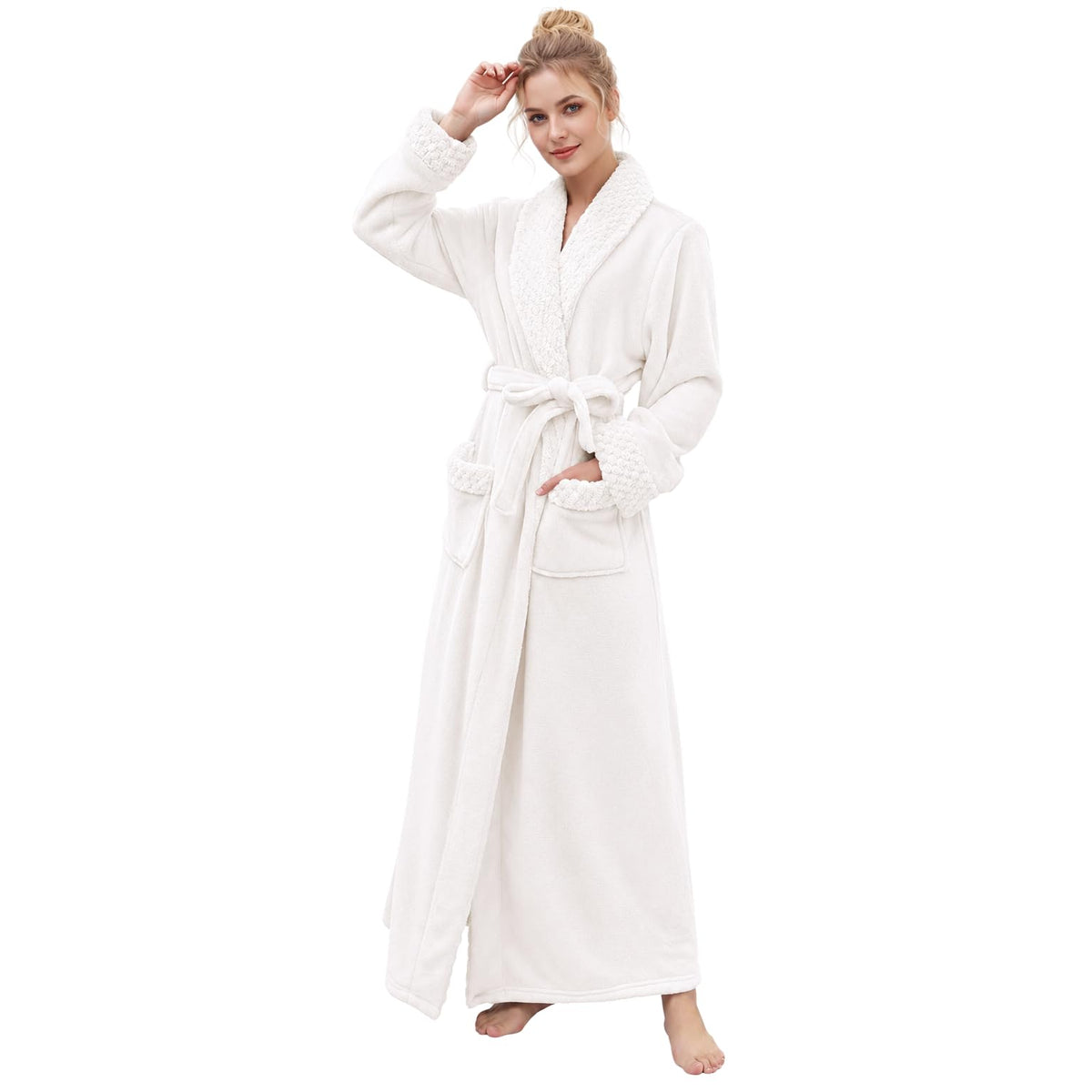 Premium Long Robes for Women: Warm Super Plush Soft Fleece Bathrobes