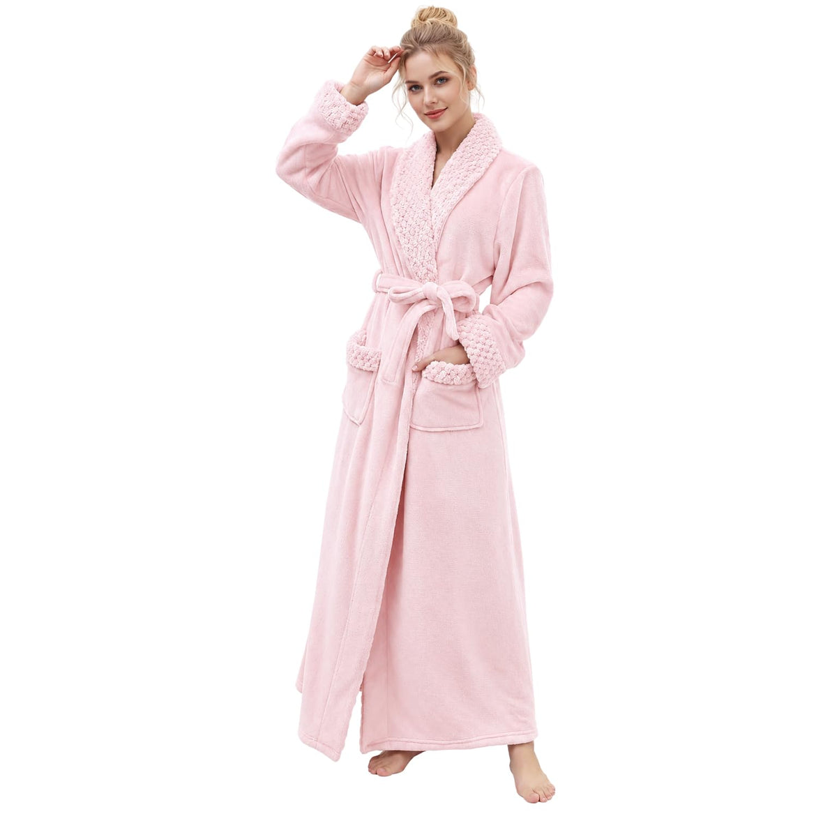 Premium Long Robes for Women: Warm Super Plush Soft Fleece Bathrobes