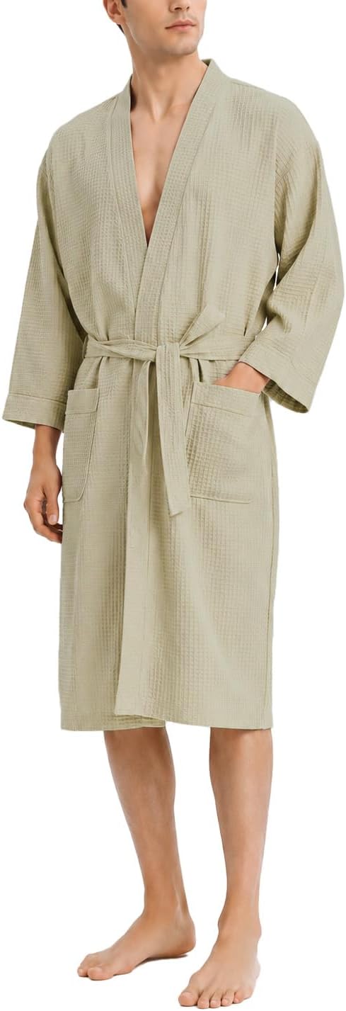 Soft Cotton Lightweight Waffle Robe