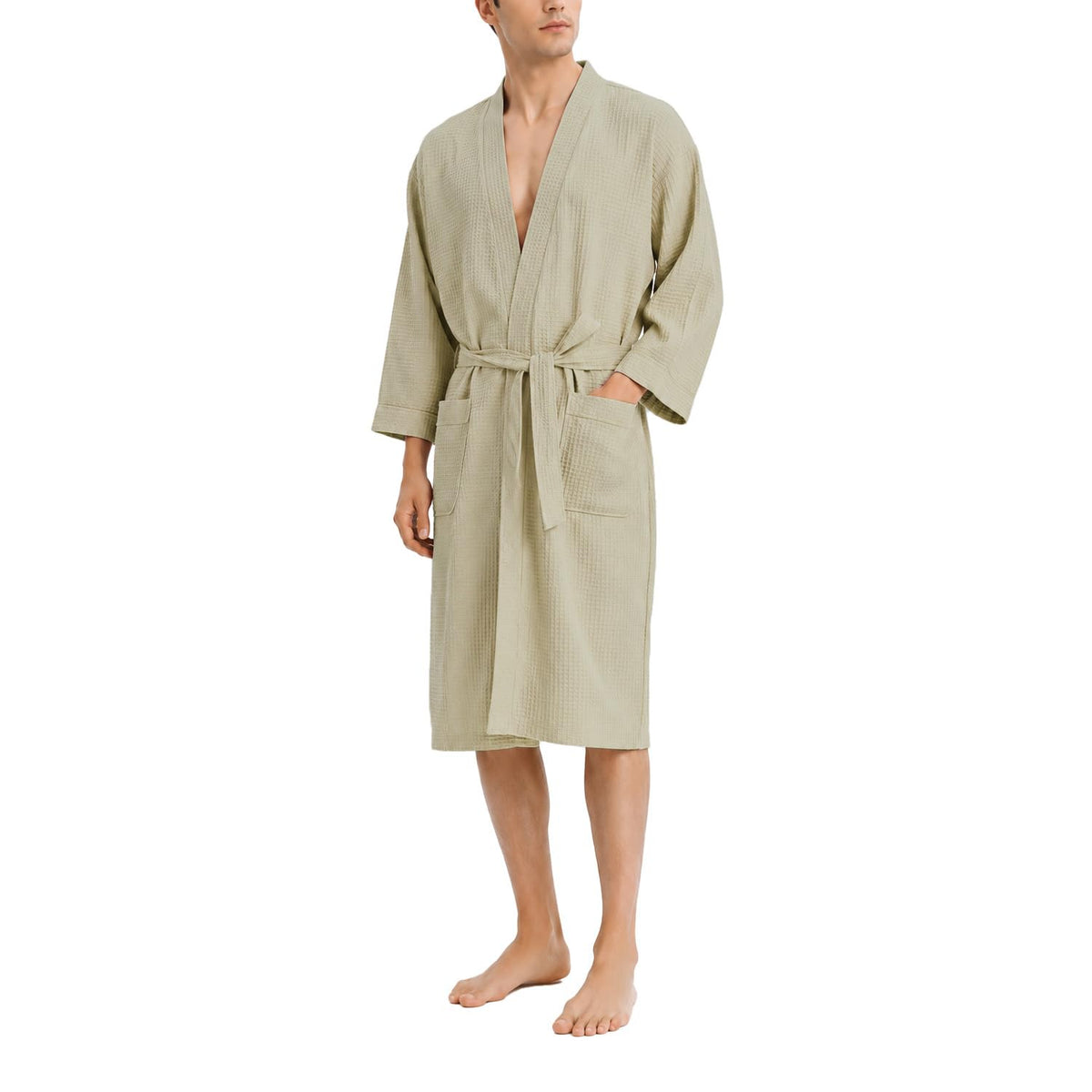 Soft Cotton Lightweight Waffle Robe