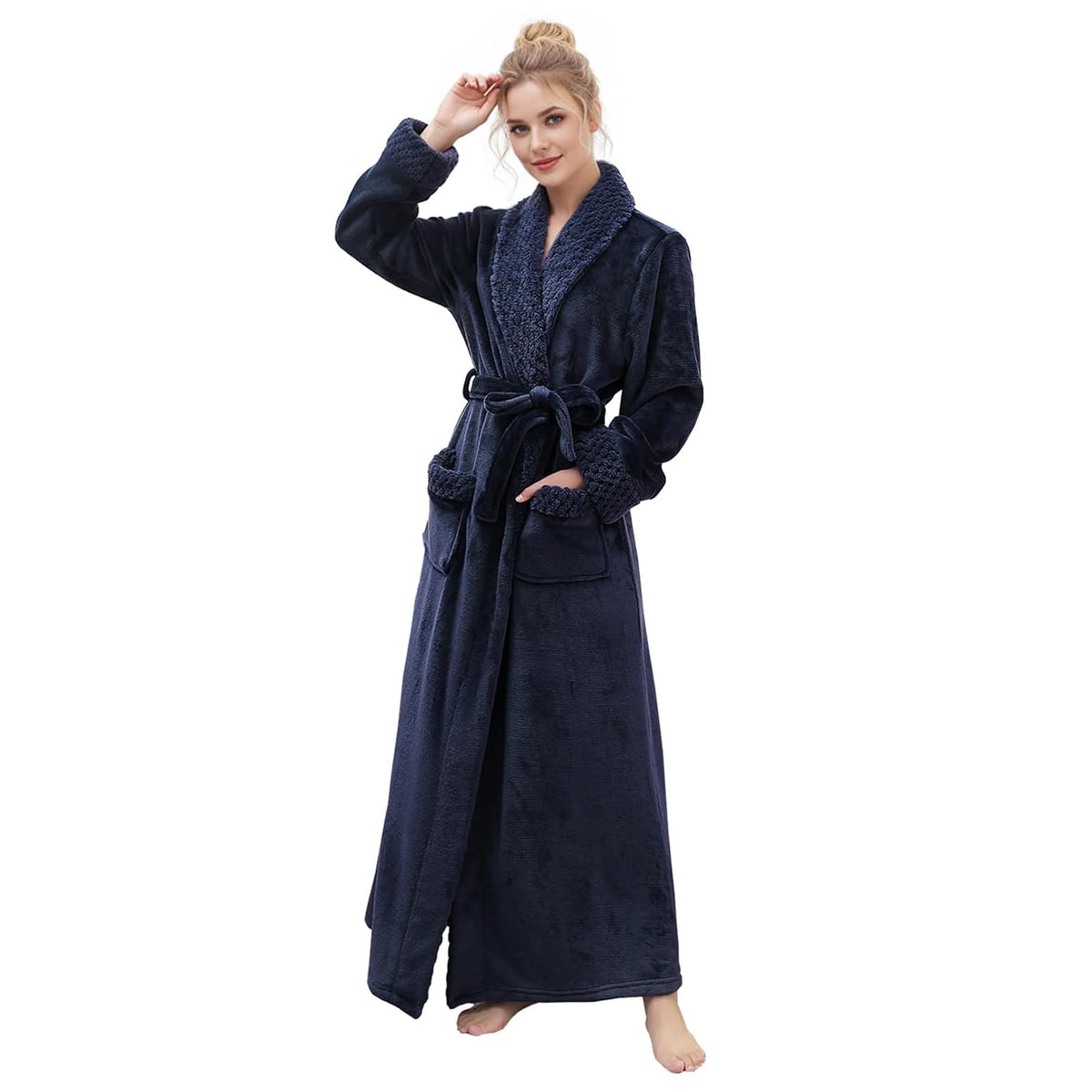 Premium Long Robes for Women: Warm Super Plush Soft Fleece Bathrobes