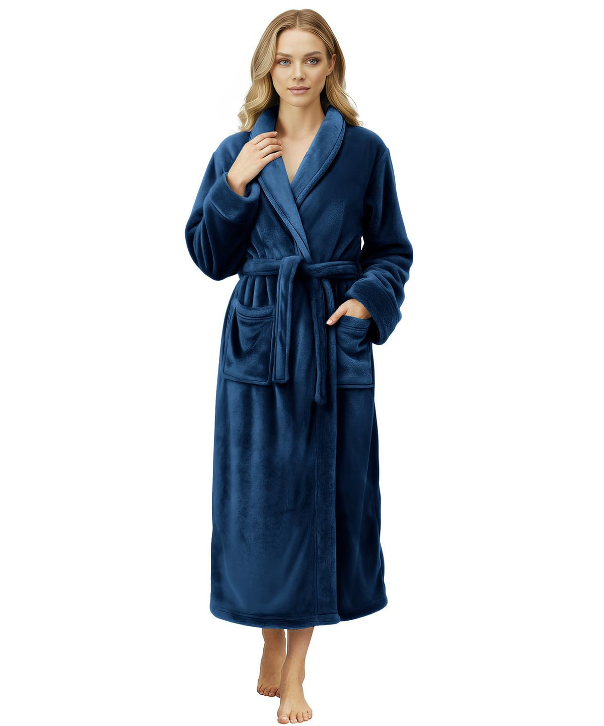 Premium Ultra Soft Robes for Women Plush Fleece Long Bathrobe