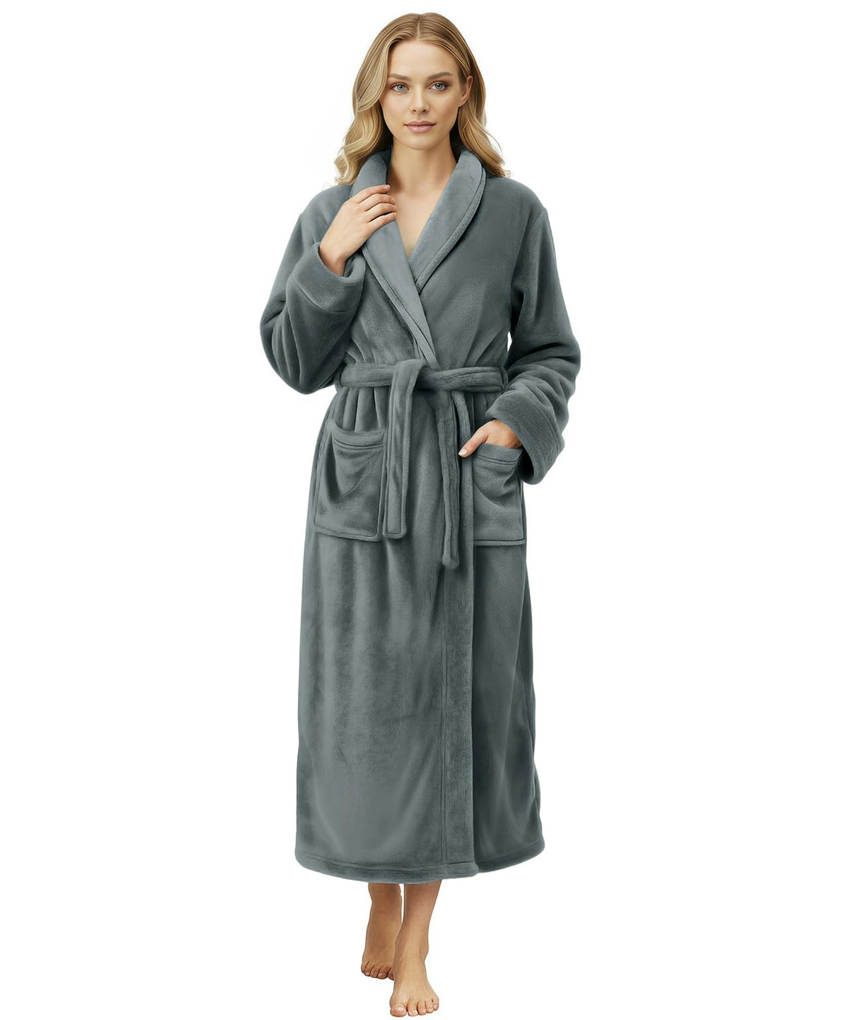 Premium Ultra Soft Robes for Women Plush Fleece Long Bathrobe