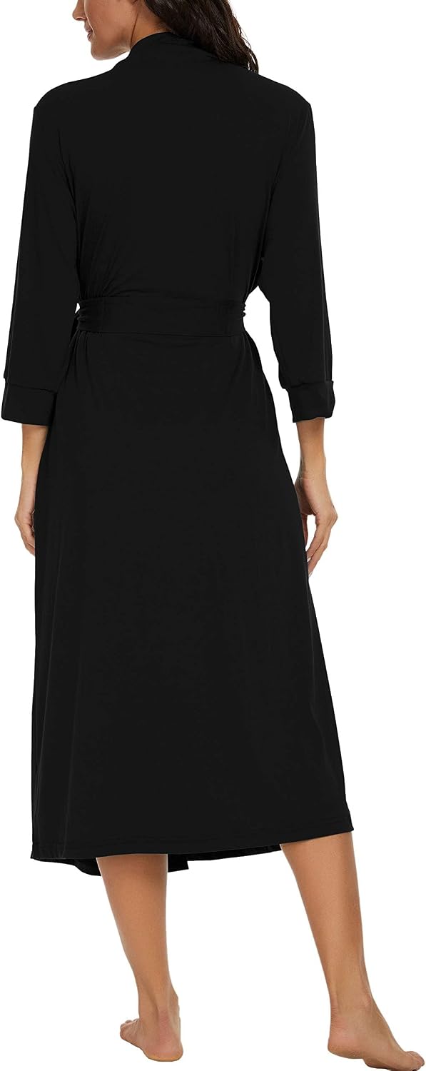 VINTATRE Robes for Women Long Knit Bathrobe XS-4XL