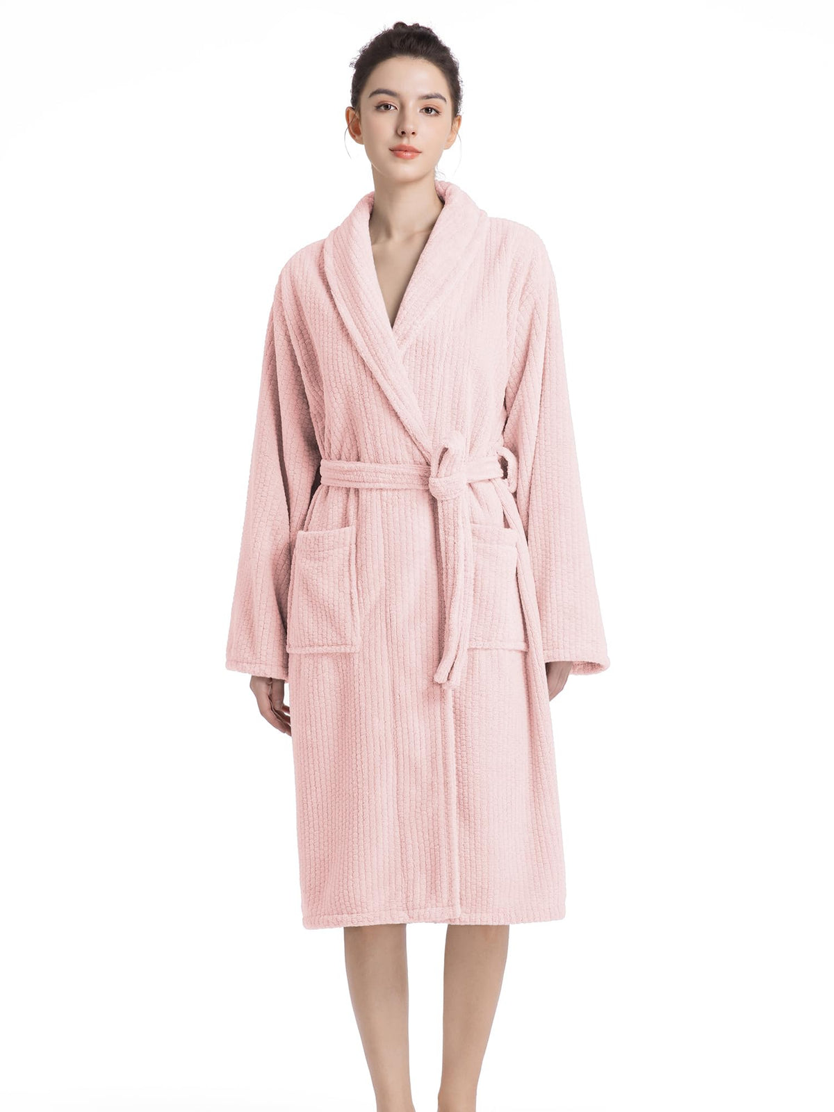 Plush Bath Robes For Women After Shower,Soft Long Towel Robe,Quick Dry&Warm Womens Bathrobe