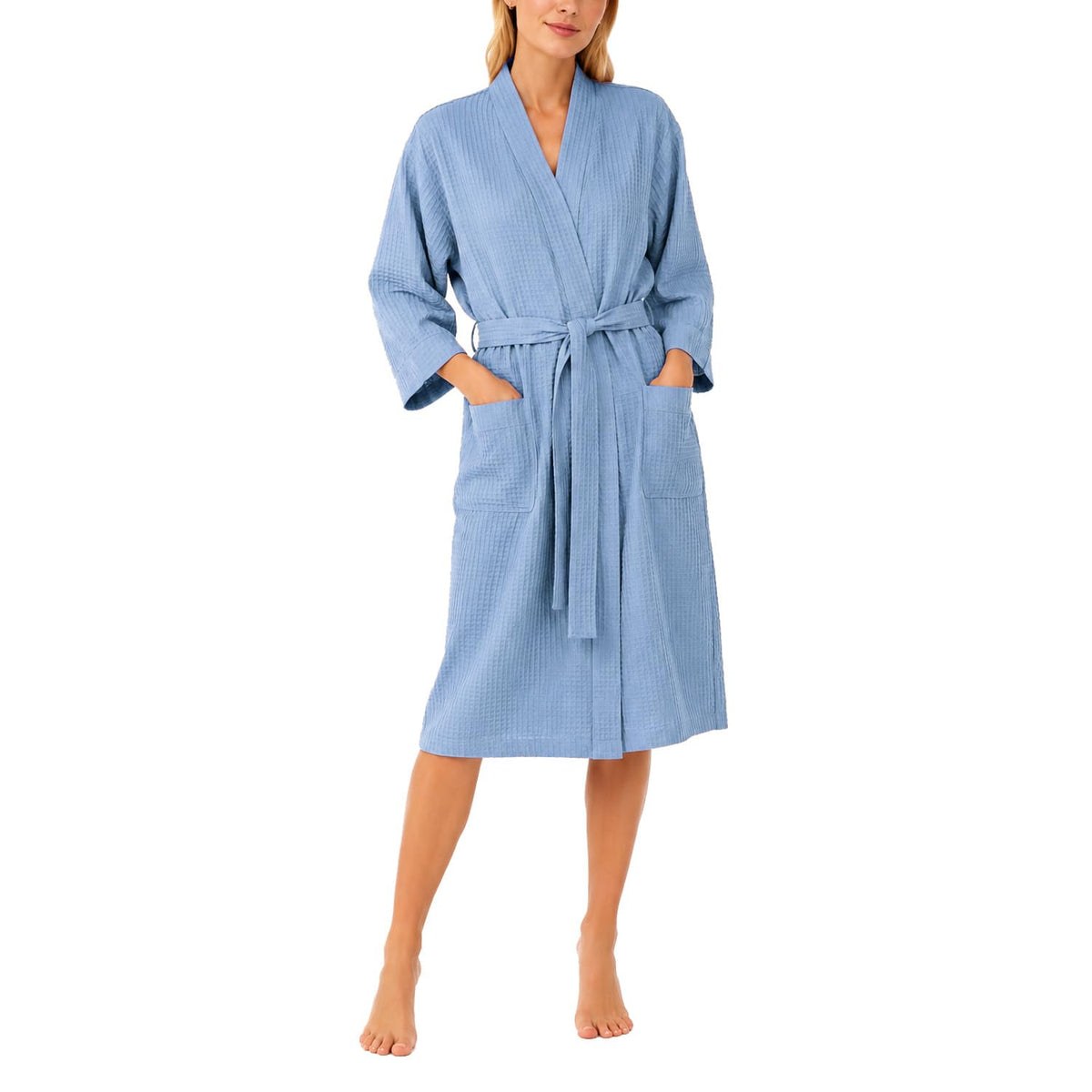 Soft Cotton Lightweight Waffle Robe