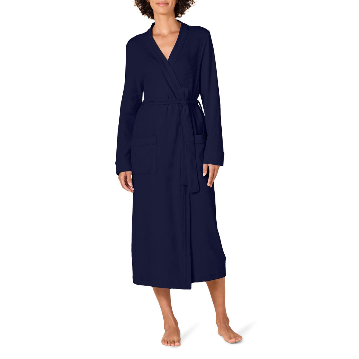 Amazon Essentials Women's Lightweight Waffle Bath Robe (Available in Plus Size)