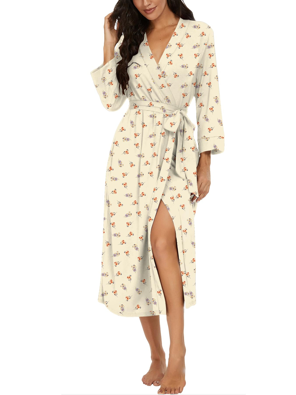 VINTATRE Robes for Women Long Knit Bathrobe XS-4XL