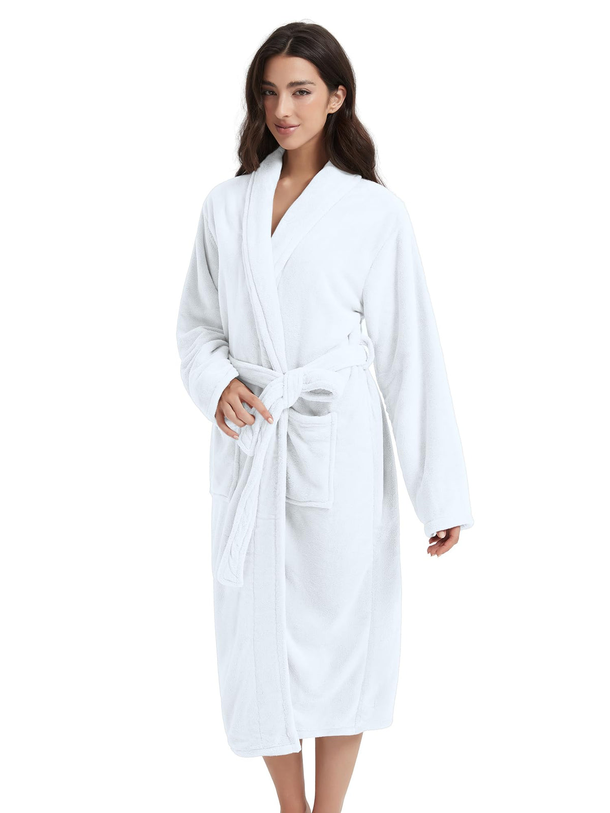 Plush Bath Robes For Women After Shower,Soft Long Towel Robe,Quick Dry&Warm Womens Bathrobe