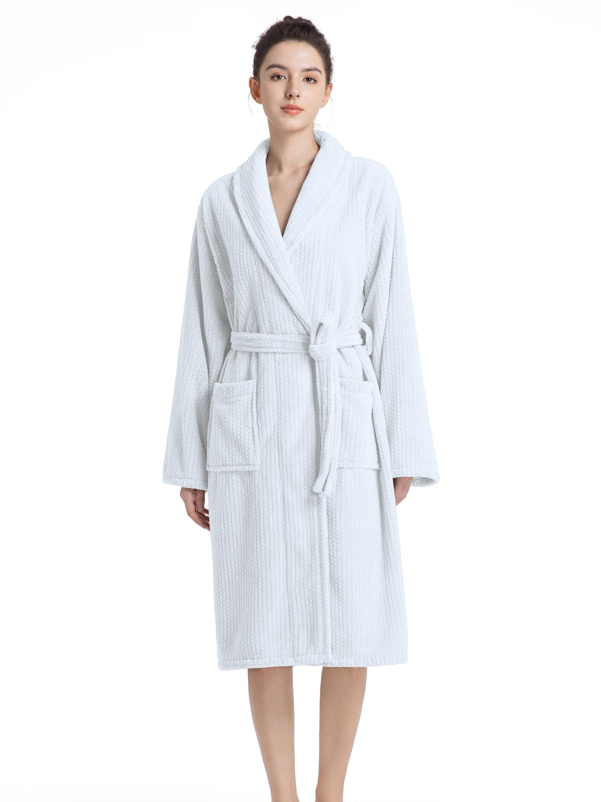 Plush Bath Robes For Women After Shower,Soft Long Towel Robe,Quick Dry&Warm Womens Bathrobe
