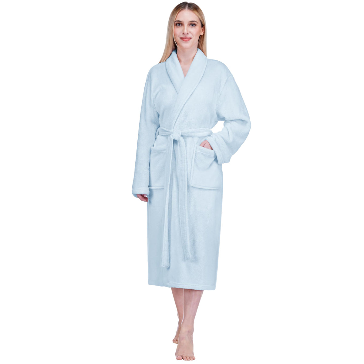 PAVILIA Womens Robe Fleece Plush Soft, Fluffy Fuzzy Cozy Warm Bathrobe