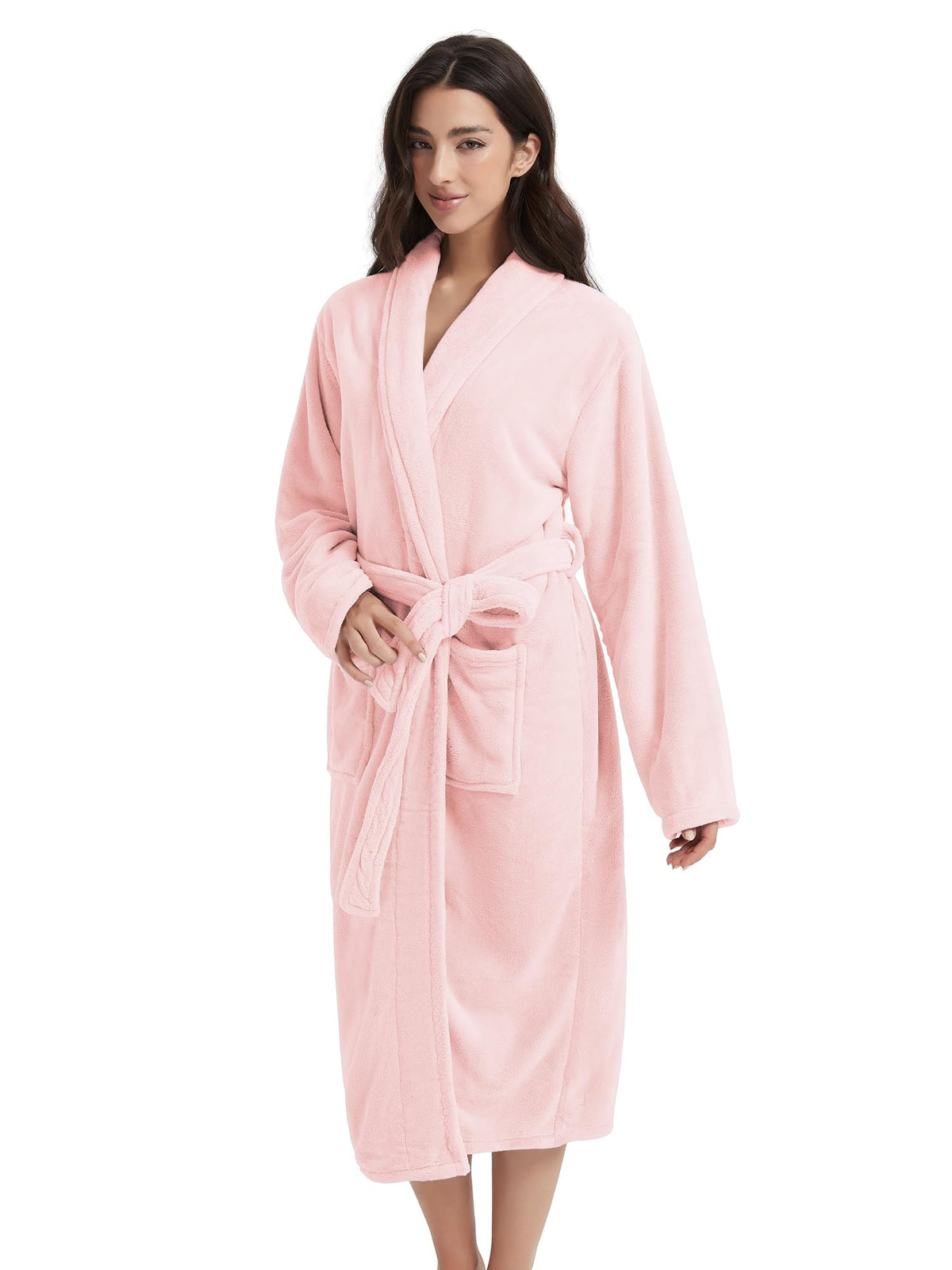 Plush Bath Robes For Women After Shower,Soft Long Towel Robe,Quick Dry&Warm Womens Bathrobe