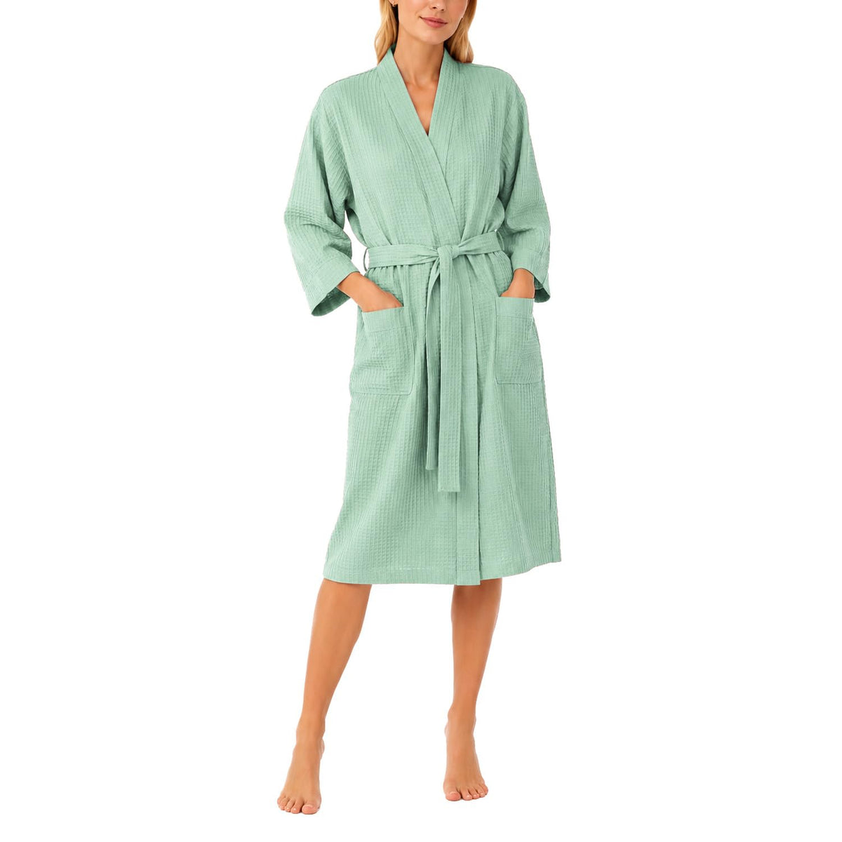 Soft Cotton Lightweight Waffle Robe