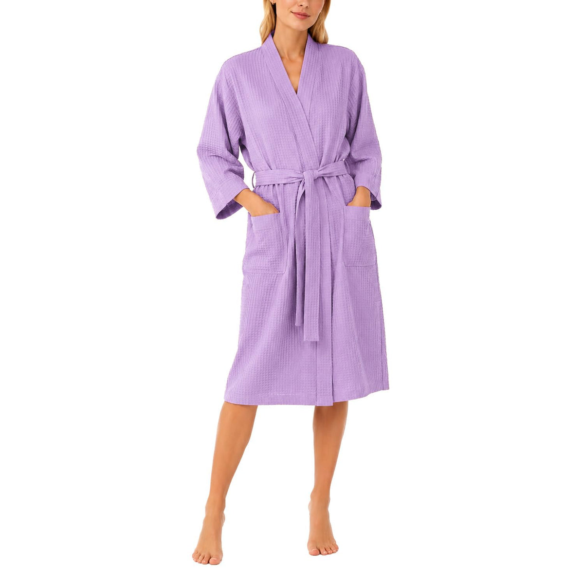Soft Cotton Lightweight Waffle Robe
