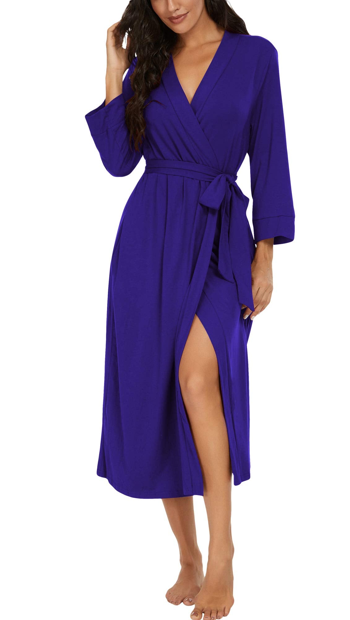 VINTATRE Robes for Women Long Knit Bathrobe XS-4XL