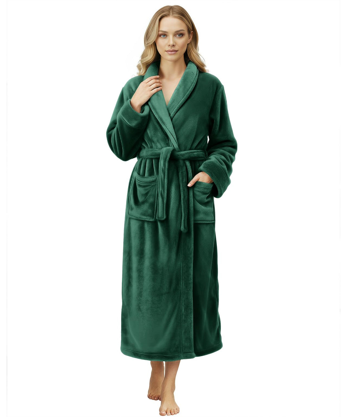 Premium Ultra Soft Robes for Women Plush Fleece Long Bathrobe
