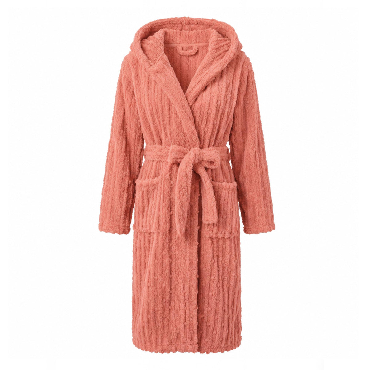 HEARTNICE Women Fuzzy Soft Long Hooded Warm Robes