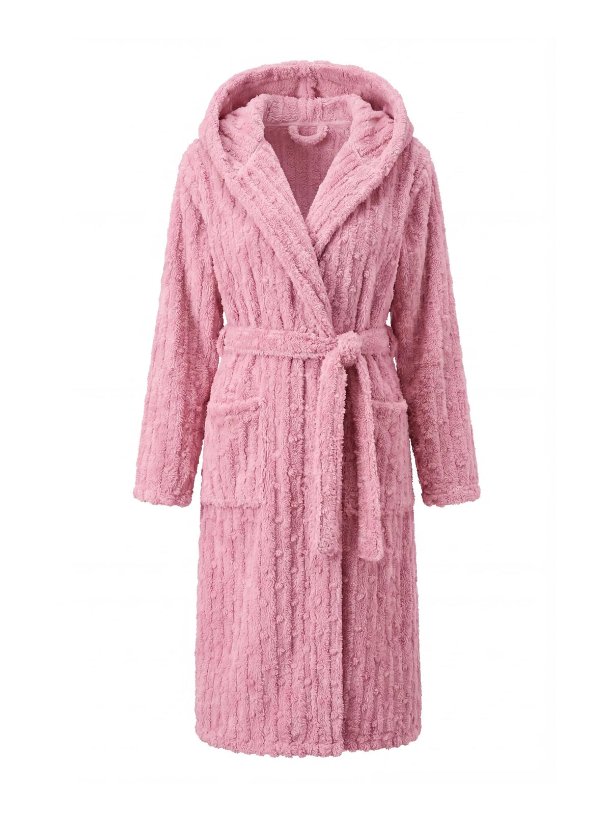 HEARTNICE Women Fuzzy Soft Long Hooded Warm Robes