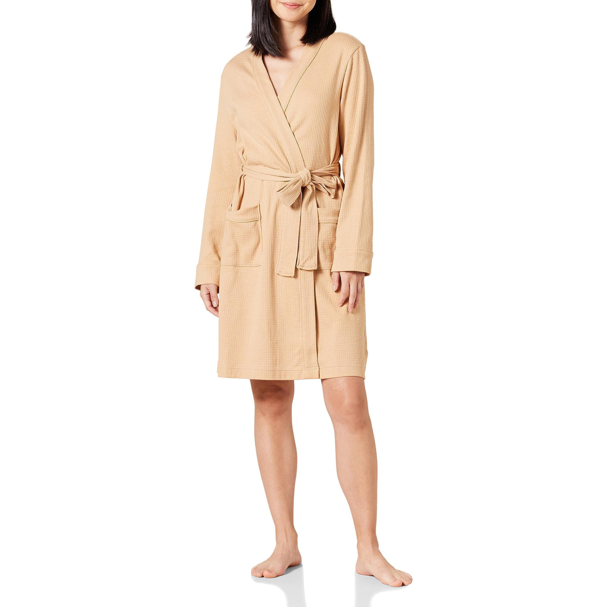Amazon Essentials Women's Lightweight Waffle Bath Robe (Available in Plus Size)
