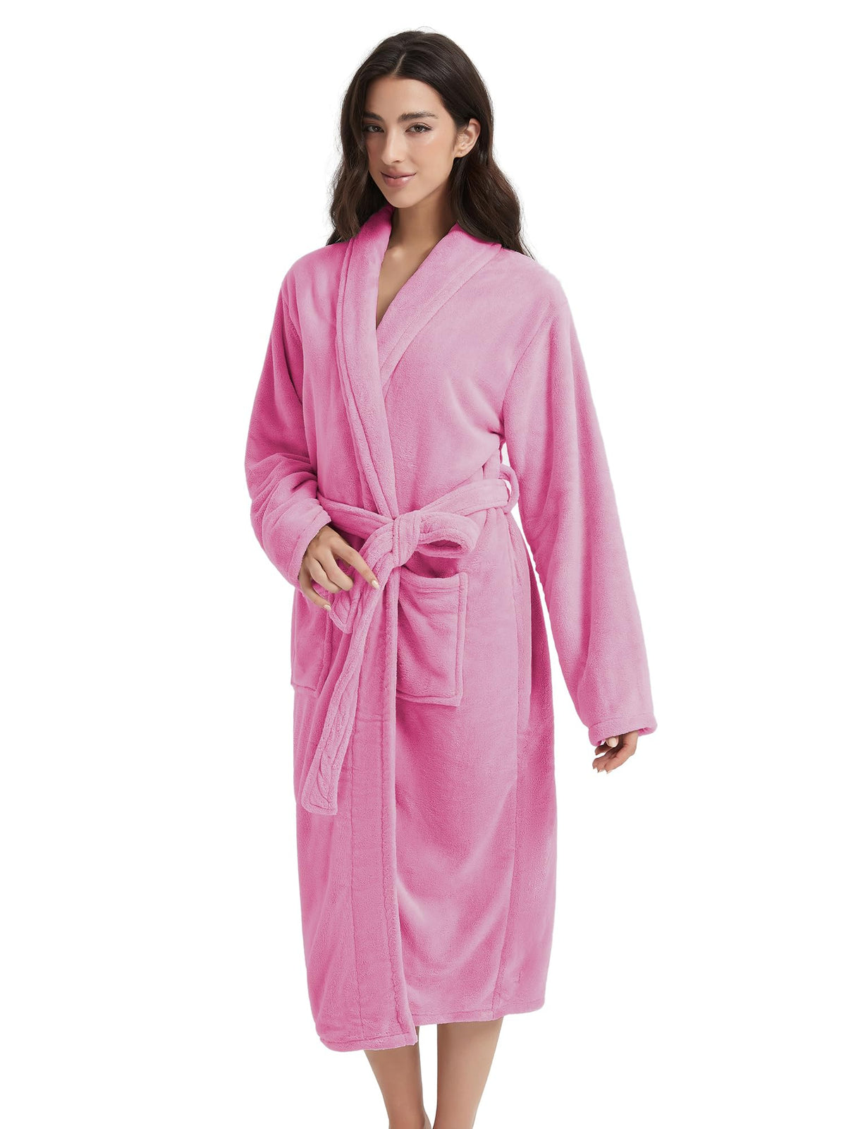Plush Bath Robes For Women After Shower,Soft Long Towel Robe,Quick Dry&Warm Womens Bathrobe