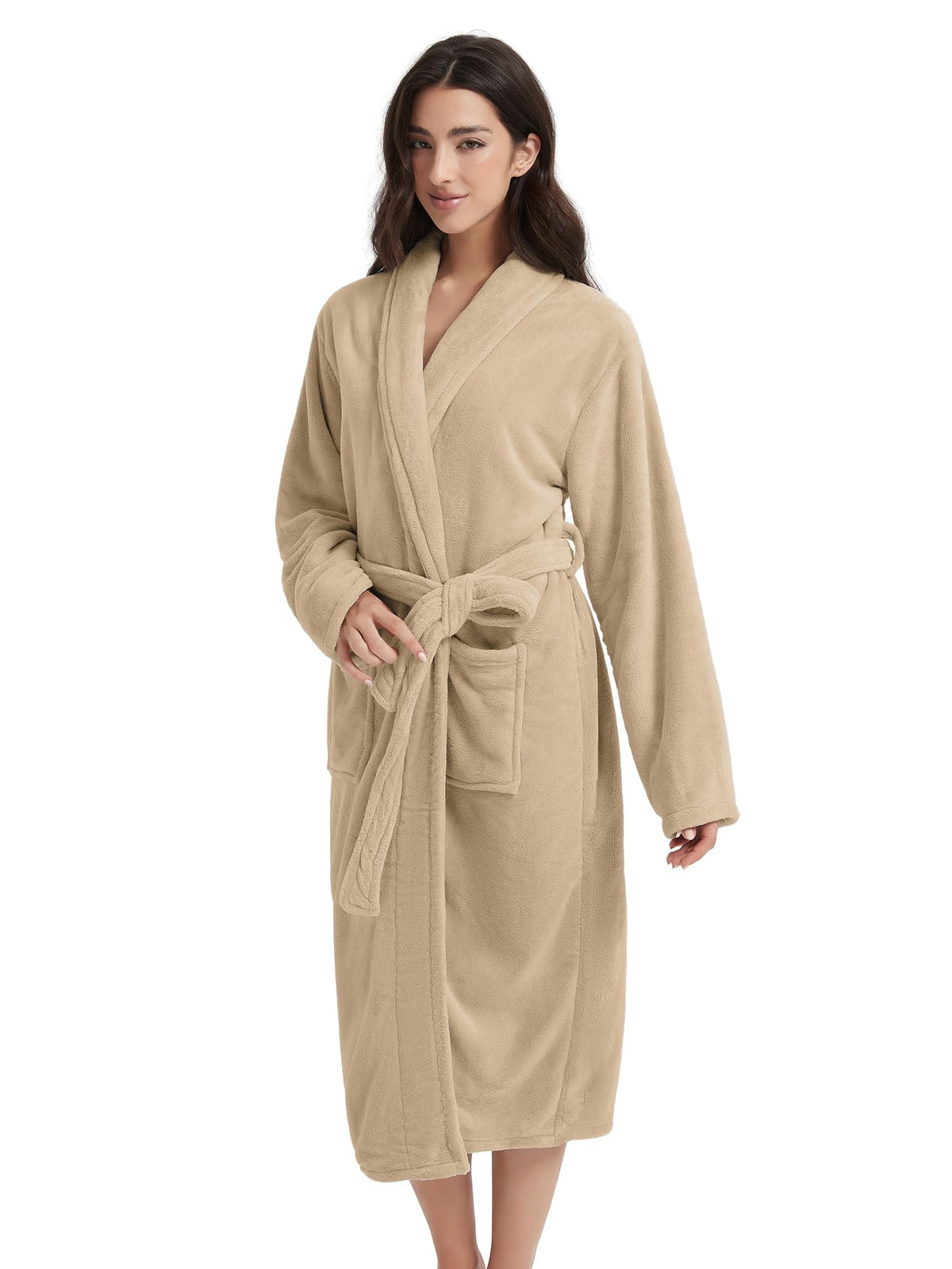 Plush Bath Robes For Women After Shower,Soft Long Towel Robe,Quick Dry&Warm Womens Bathrobe