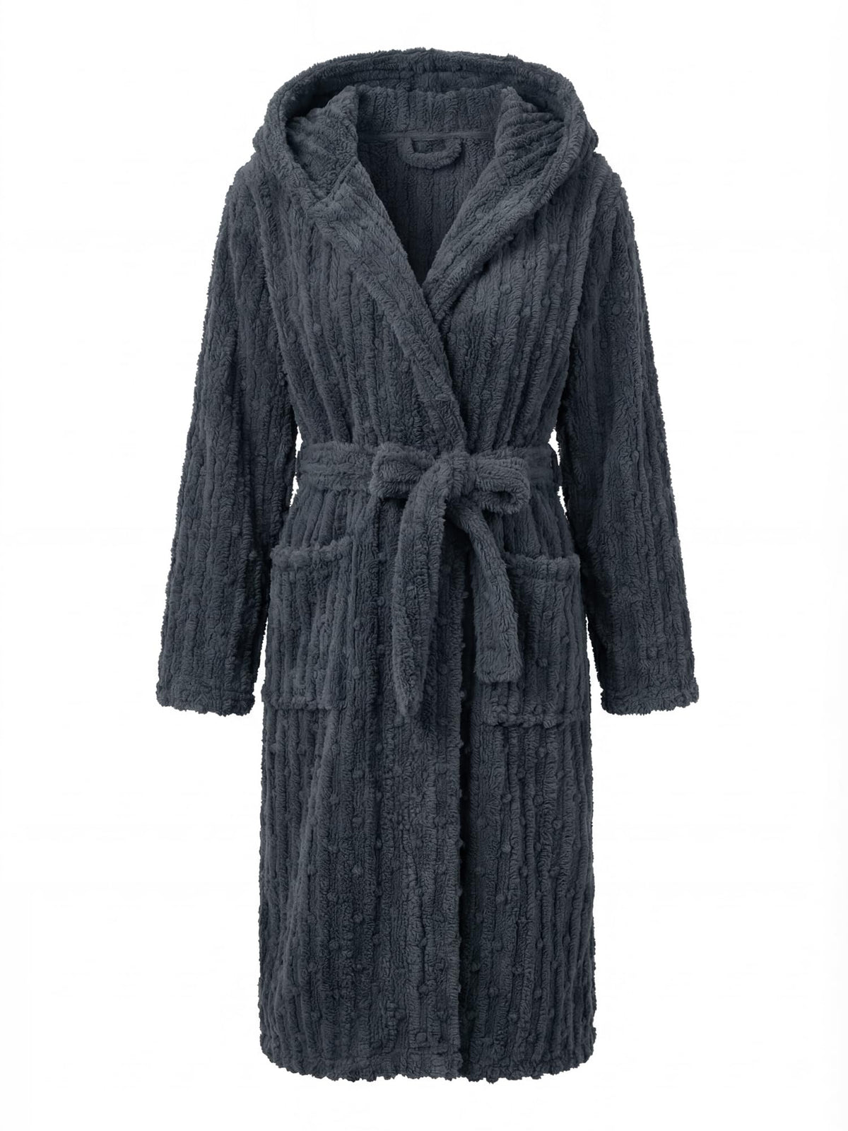 HEARTNICE Women Fuzzy Soft Long Hooded Warm Robes