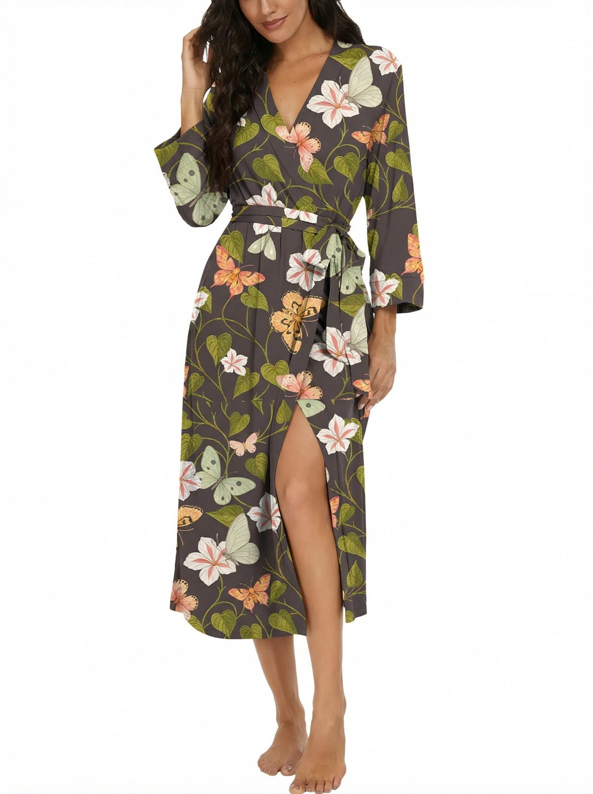 VINTATRE Robes for Women Long Knit Bathrobe XS-4XL