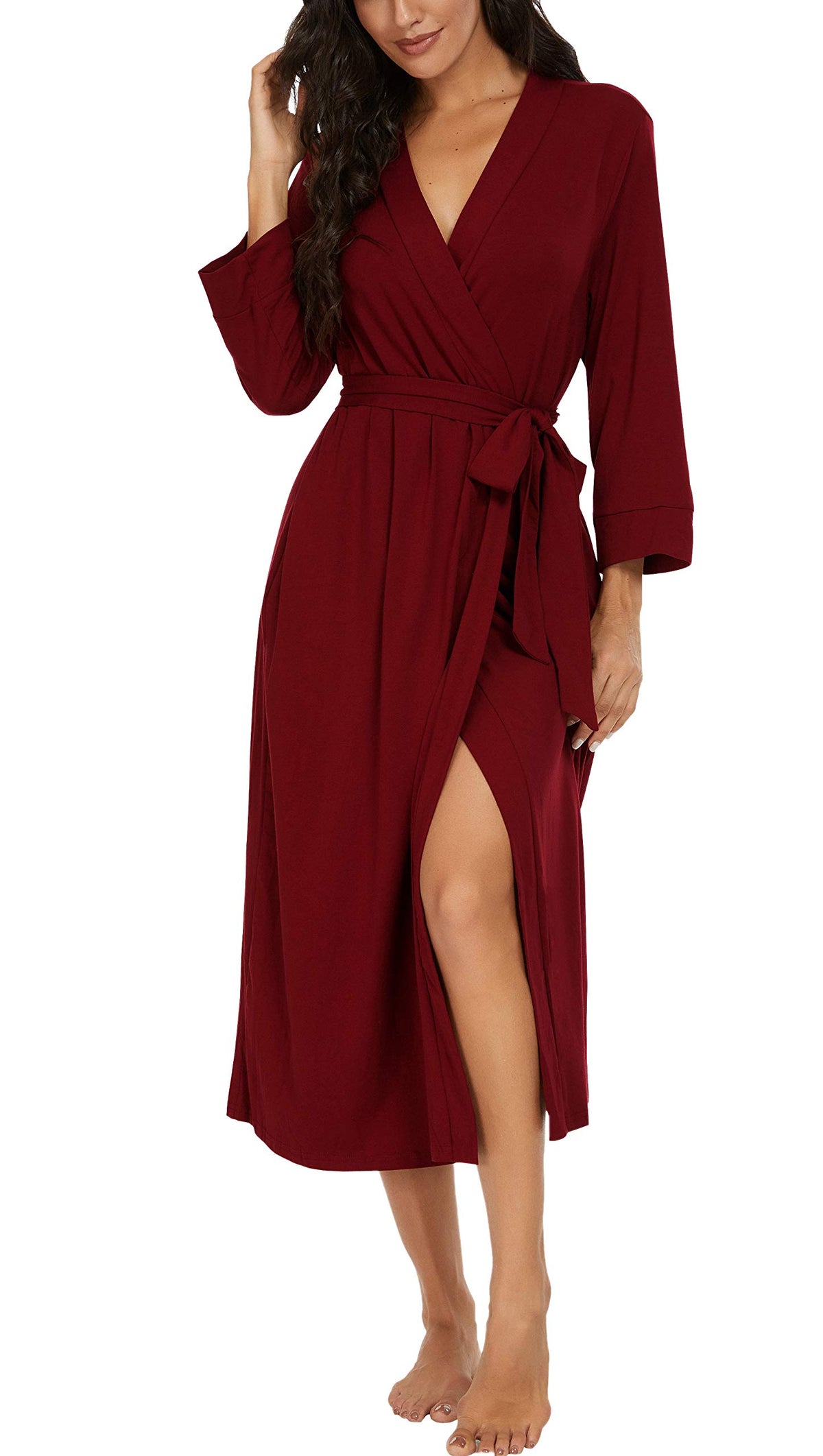 VINTATRE Robes for Women Long Knit Bathrobe XS-4XL