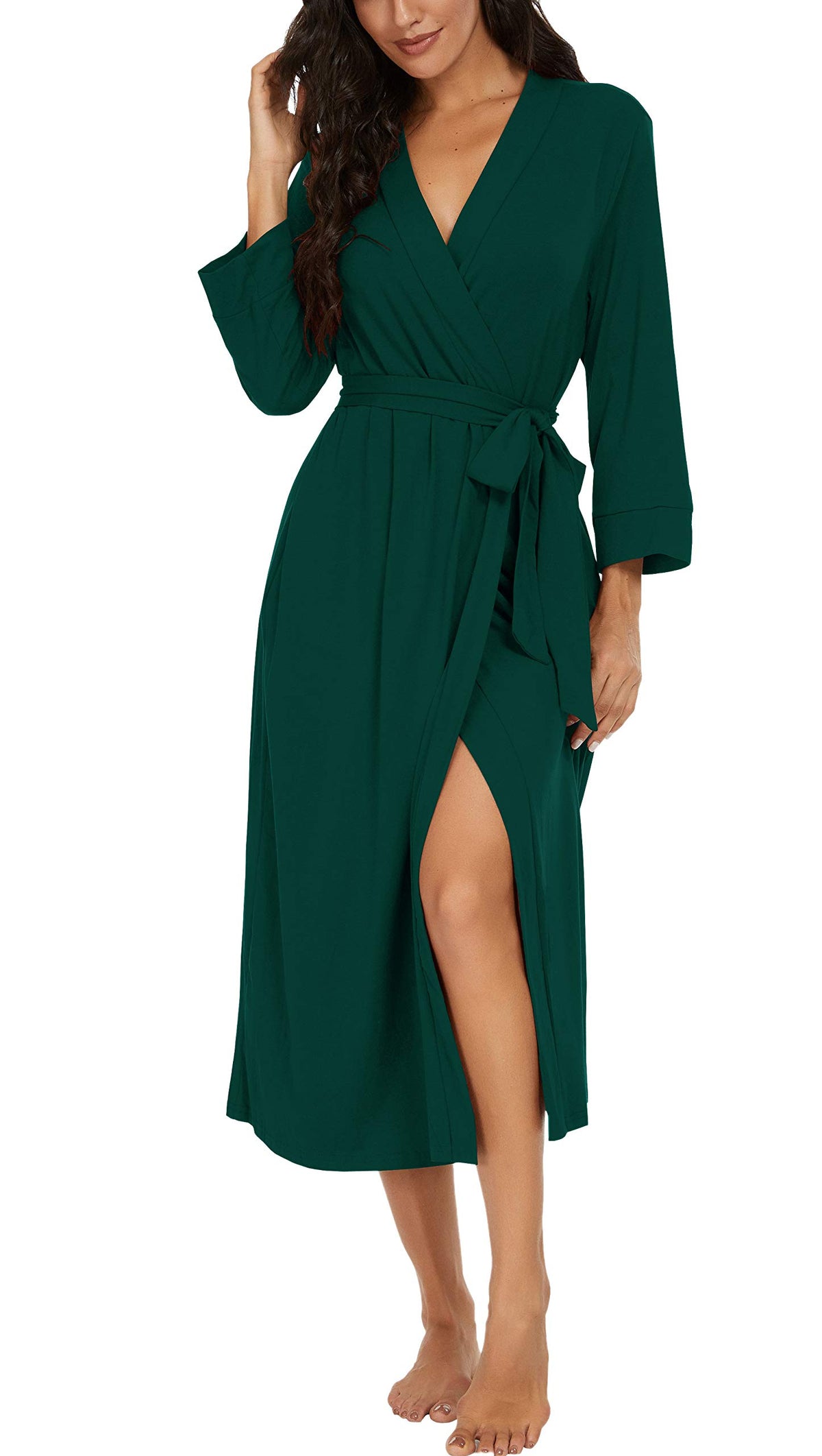 VINTATRE Robes for Women Long Knit Bathrobe XS-4XL