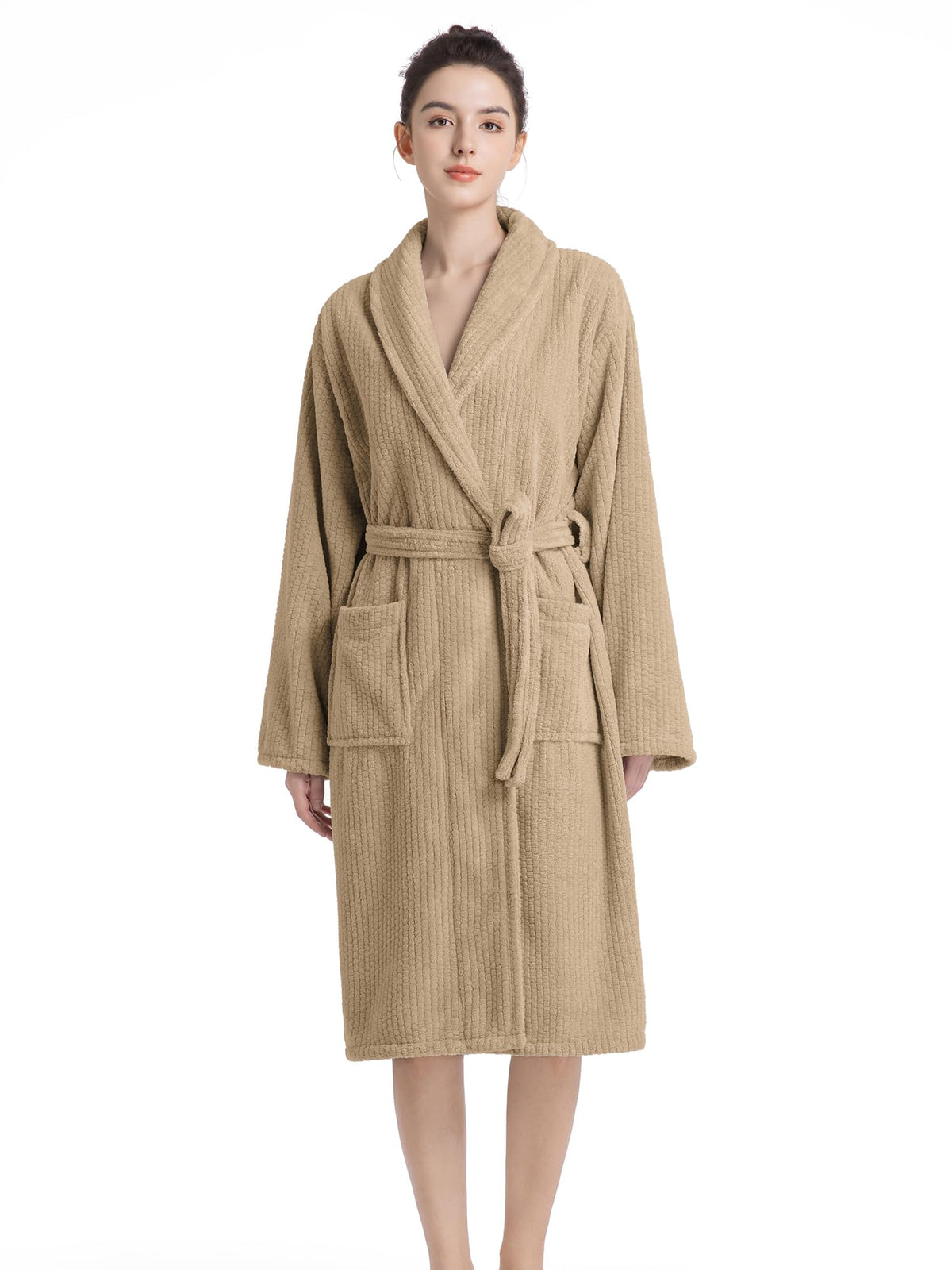 Plush Bath Robes For Women After Shower,Soft Long Towel Robe,Quick Dry&Warm Womens Bathrobe