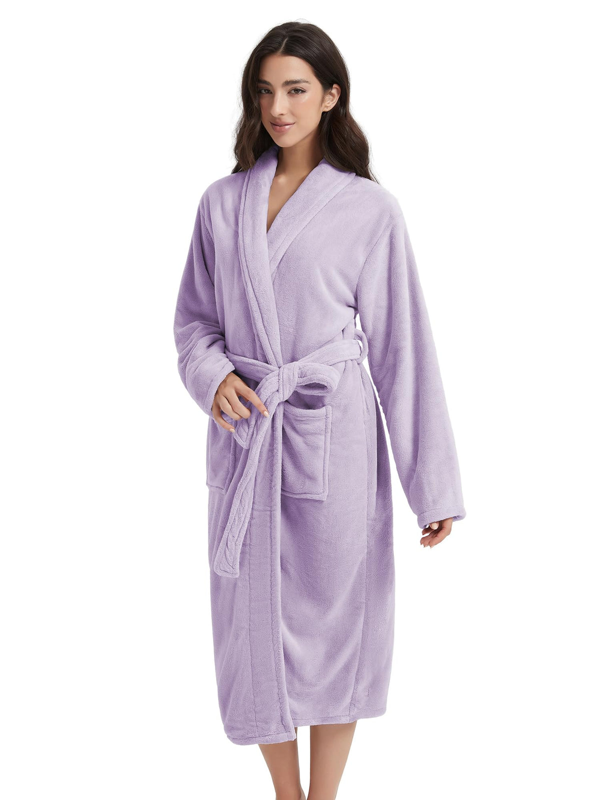 Plush Bath Robes For Women After Shower,Soft Long Towel Robe,Quick Dry&Warm Womens Bathrobe