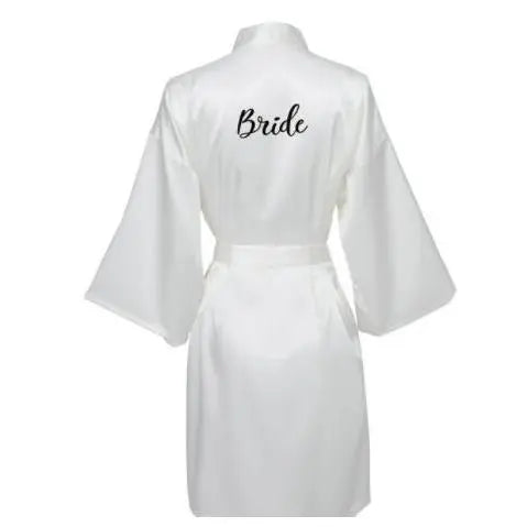 Silk Satin Robes Bridesmaid Bride Robes Bridesmaid Robes Wedding Long Robe Bathrobe Gold Print Royal Blue Robe