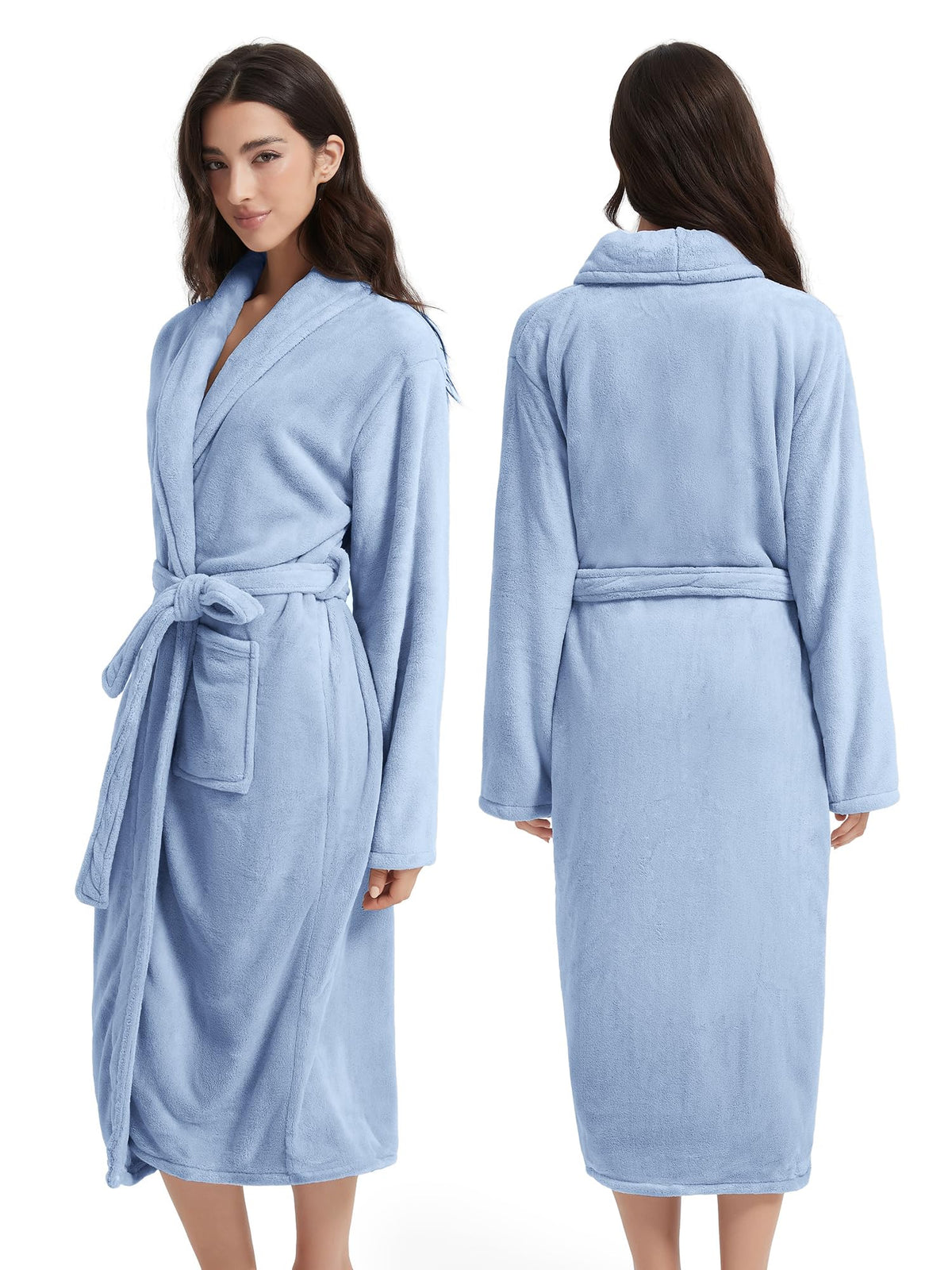 Plush Bath Robes For Women After Shower,Soft Long Towel Robe,Quick Dry&Warm Womens Bathrobe