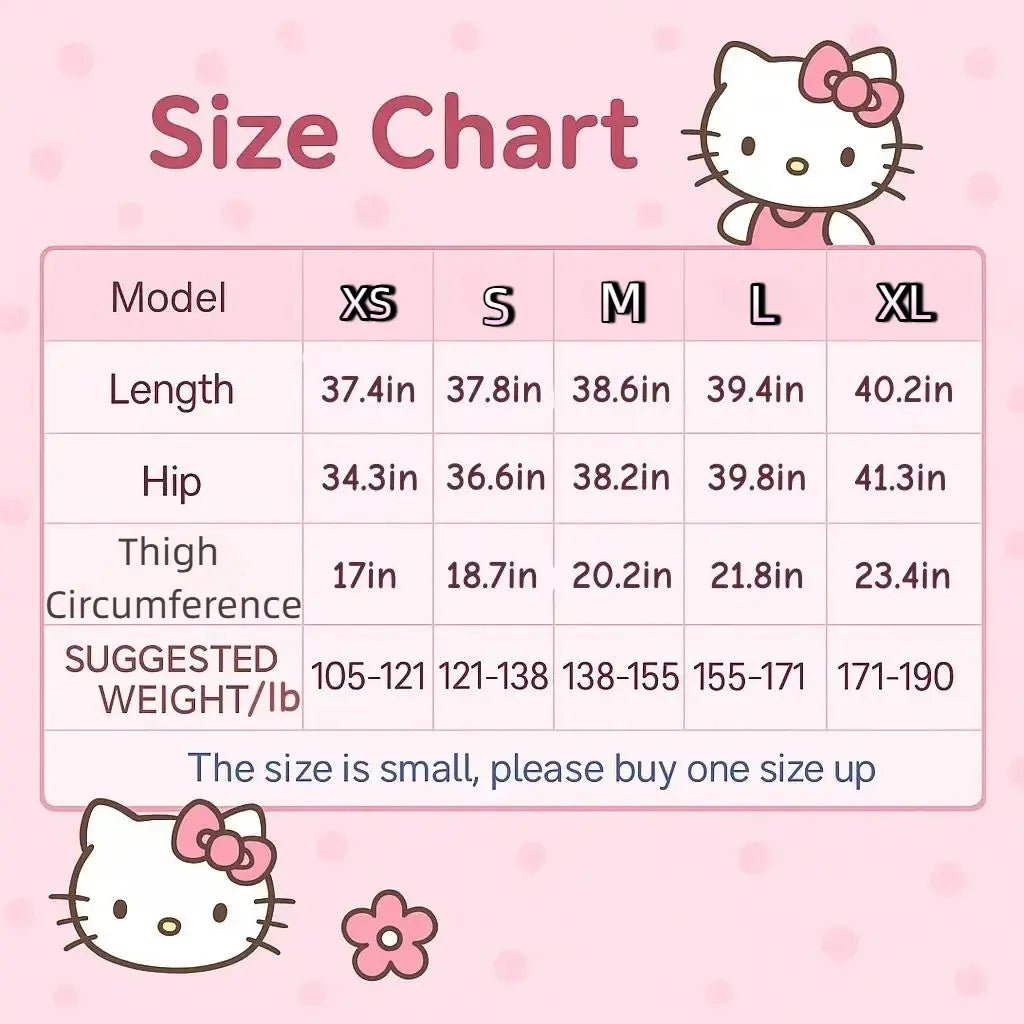 SANRIO Hello Kitty Thick Comfy Pajama Pants for Lady - US Size XS/Asian Size M - Cute and Cozy Y2K 90s Cartoon Pajamas Bottoms - Women's Loungewear - Cold Wash Compatible Nightwear