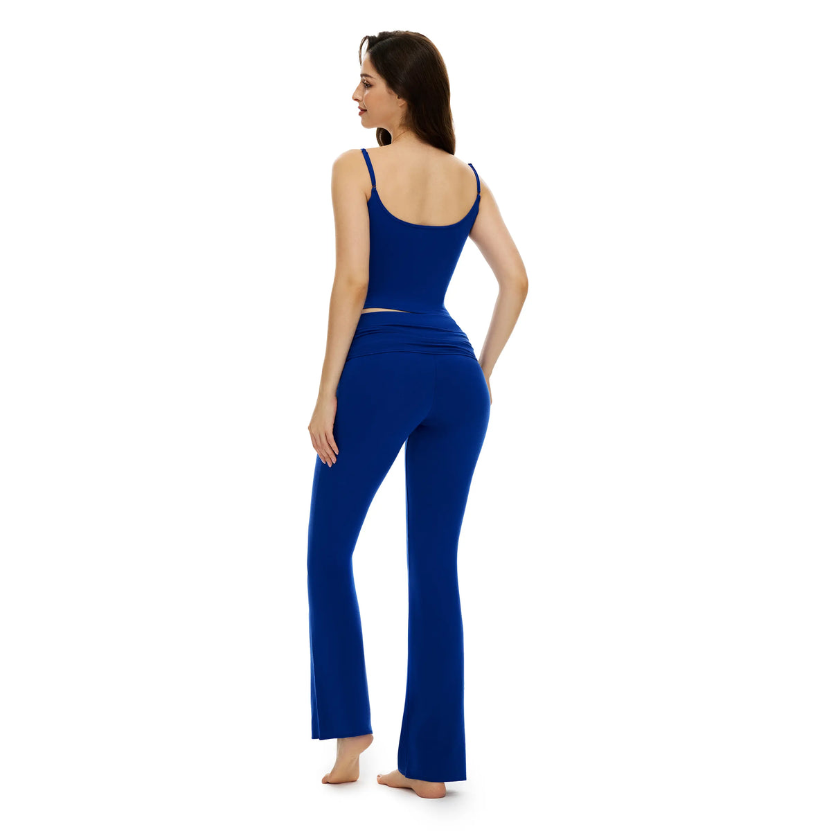 PUMIEY Women's 2-Piece Cami Lounge Outfit, Buttery Soft Matching Sets with Ruched Waist and Adjustable Straps, Minimalist Everyday Clothes, Women's Clothes, Outfits, Two Piece Sets Pajama Set Womenswear SohoChic