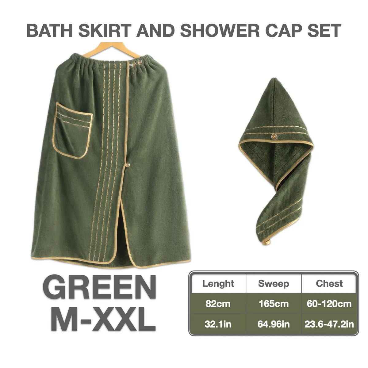 Women's Plus Size Bathrobe Set, Soft Coral Fleece Material, Adjustable Fit M-Xxxxxl, Ideal for Home & Travel Use